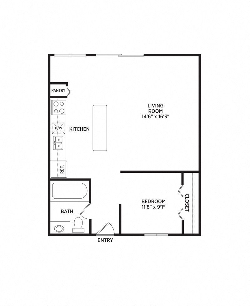 Floor Plans of West Village in East Lansing, MI